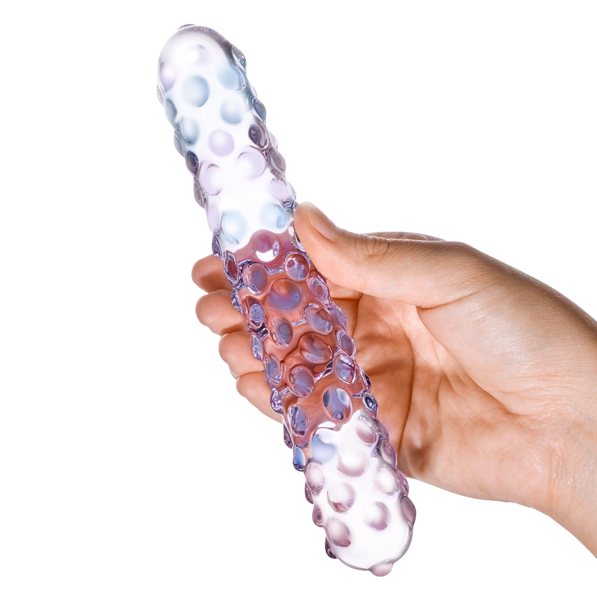 7" Purple Rose Nubbed Dildo