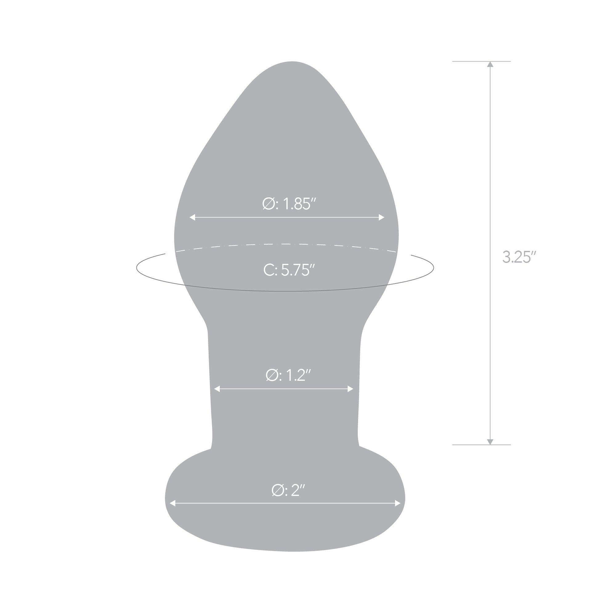 3.5" Remote Vibrating Butt Plug