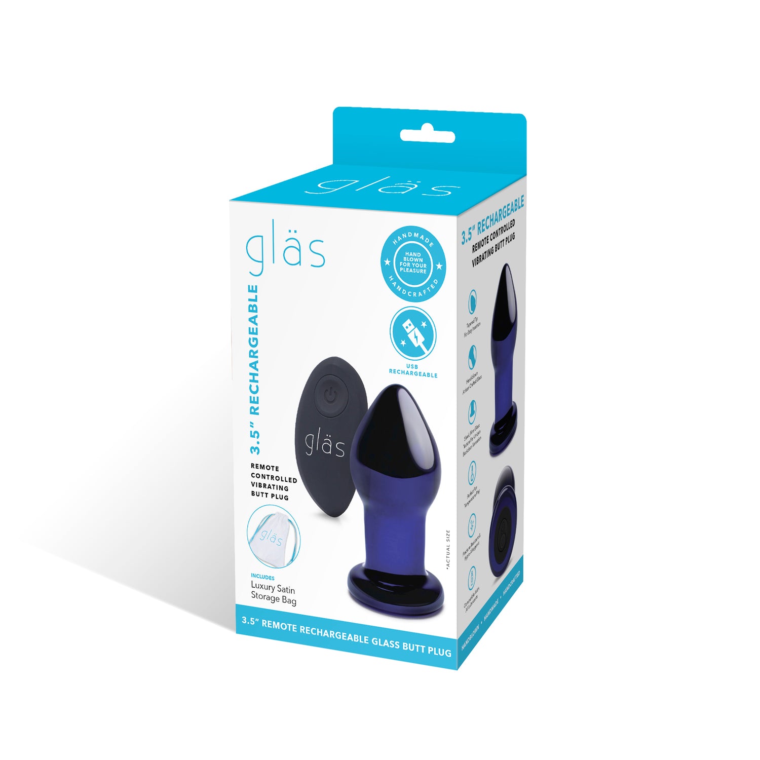 3.5" Vibrating Butt Plug | By Gls 3.5" Vibrating Butt Plug | By Gls