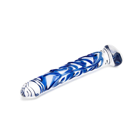 7" Blue Vein Realistic Glass Dildo