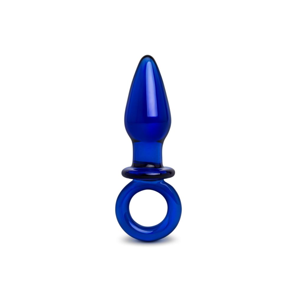 Ocean Blue Butt Plug with Ring