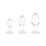 Beginner Glass Butt Plug Set - Starter Anal Plugs | By Gls Beginner Glass Butt Plug Set - Starter Anal Plugs | By Gls