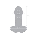 2.75" Monarch Glass Butt Plug