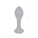 4" Heiress Glass Butt Plug