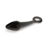 Bulbous Teardrop Tip Glass Dildo on a white background