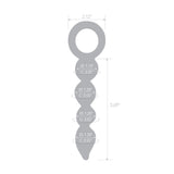 7.75" Zebra Twist Spiral Glass Dildo