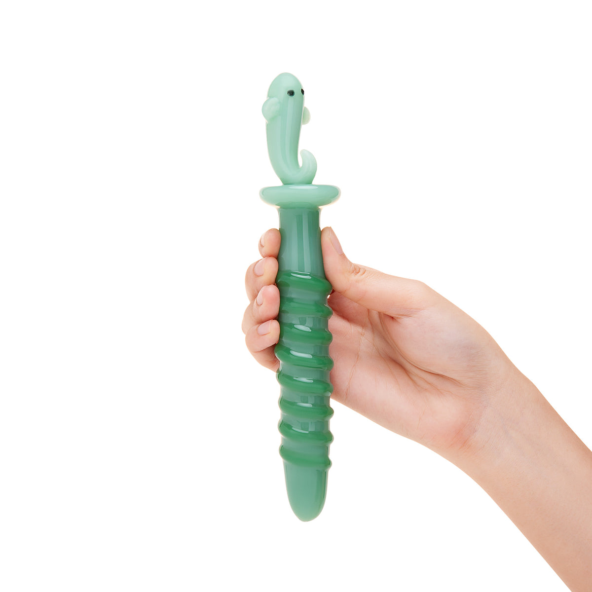 8.5" Boo-ty Treat Spiral Glass Butt Plug