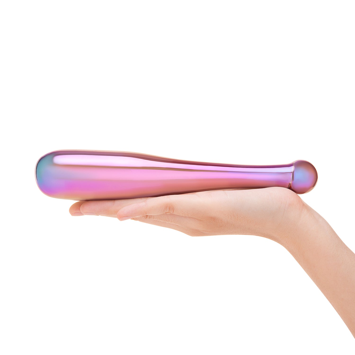 8.75" Halo Plunge - Dark Iridescent Glass Dildo | Gls 8.75" Halo Plunge - Dark Iridescent Glass Dildo | Gls