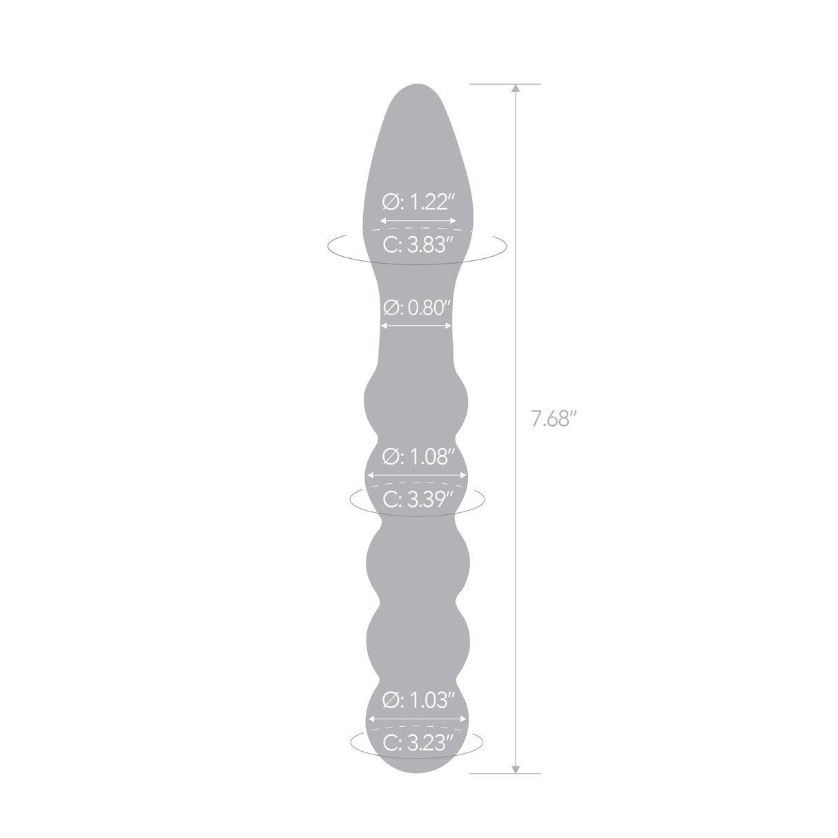 7.75" Gold Rush Dildo