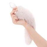 3.15" Feral Fantasy Tail Glass Butt Plug