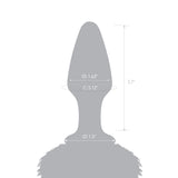 4.35" Midnight Prowl Tail Glass Butt Plug