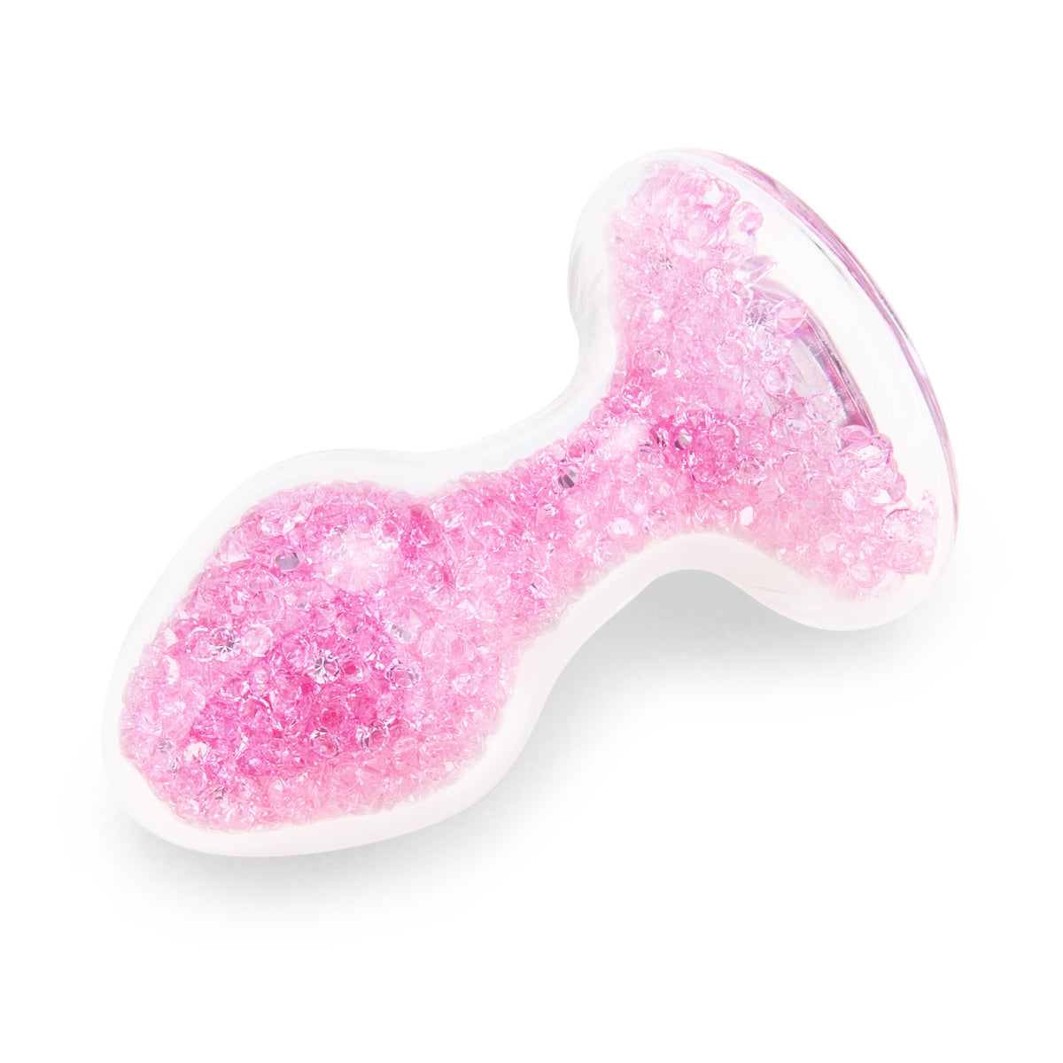 3.4" Pink Celestia Glass Butt Plug
