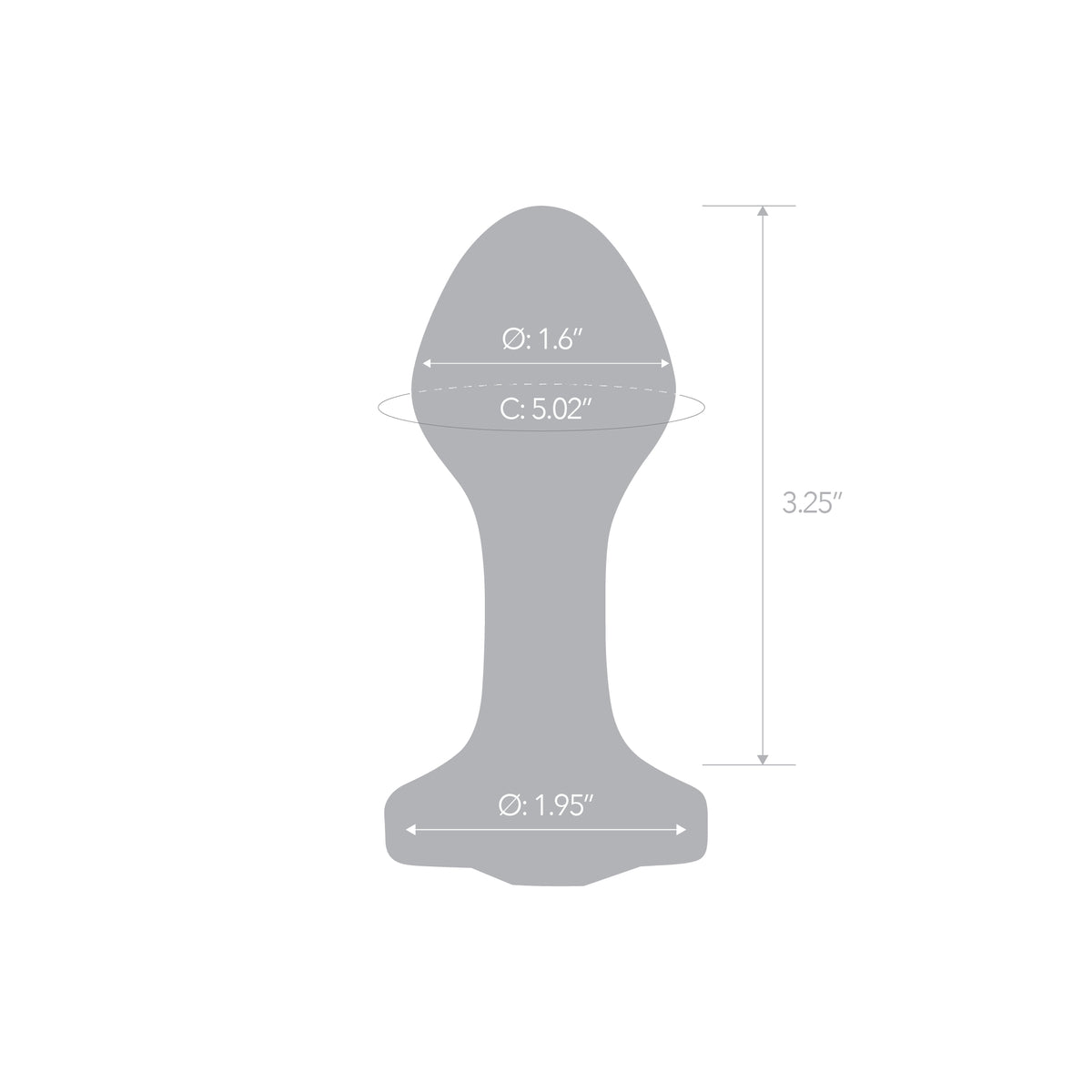 4" Pink Celestia Glass Butt Plug