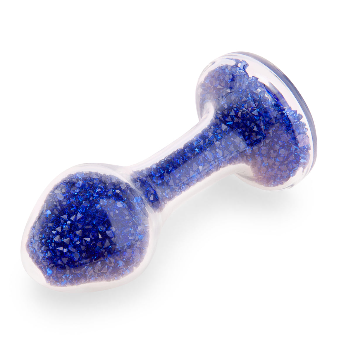 4" Blue Celestia Glass Butt Plug