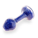 4" Blue Celestia Glass Butt Plug