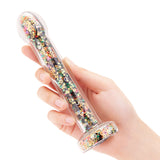 7" Stardust Glass Dildo
