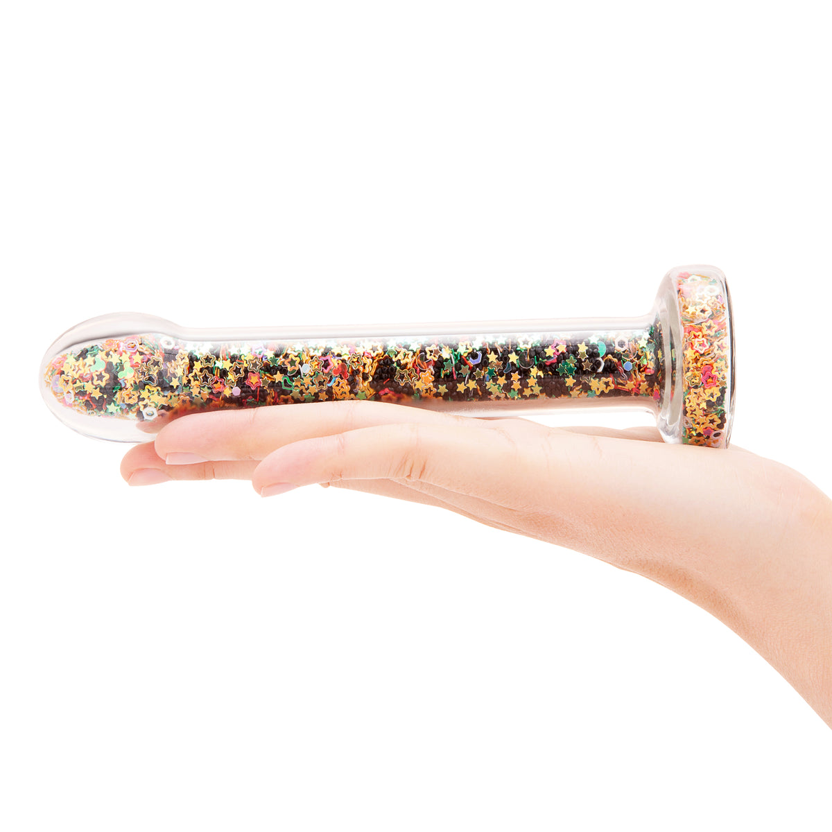 7" Stardust Glass Dildo