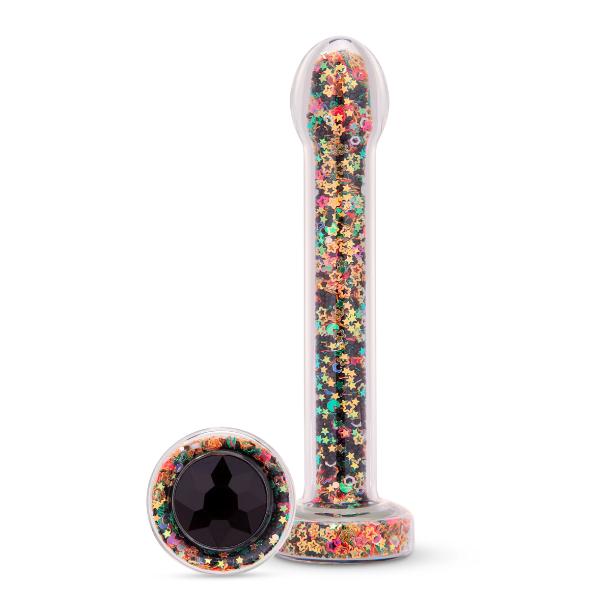 7" Stardust Glass Dildo