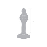 3.35" Sweet Twist Glass Butt Plug