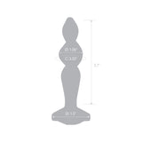 4.5" Twist and Tush Glass Butt Plug