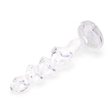 5" Sweet Swirl Rippled Glass Dildo