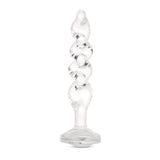 5" Sweet Swirl Rippled Glass Dildo