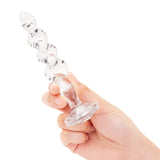 5" Sweet Swirl Rippled Glass Dildo