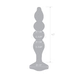 5" Sweet Swirl Rippled Glass Dildo
