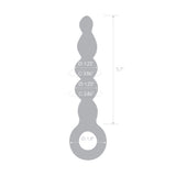 7.5" Zebra Spiral Glass Dildo