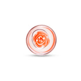 3.75" Blushing Bloom Glass Butt Plug