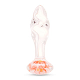 3.75" Petal Play Rippled Glass Butt Plug