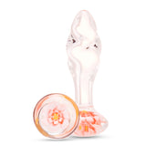 3.75" Petal Play Rippled Glass Butt Plug
