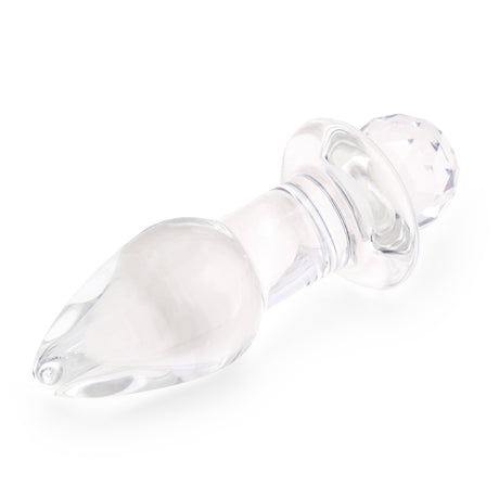 4.95" Crystal Twinkle Glass Butt Plug