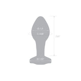 3.35 " Twilight Aura Glass Butt Plug