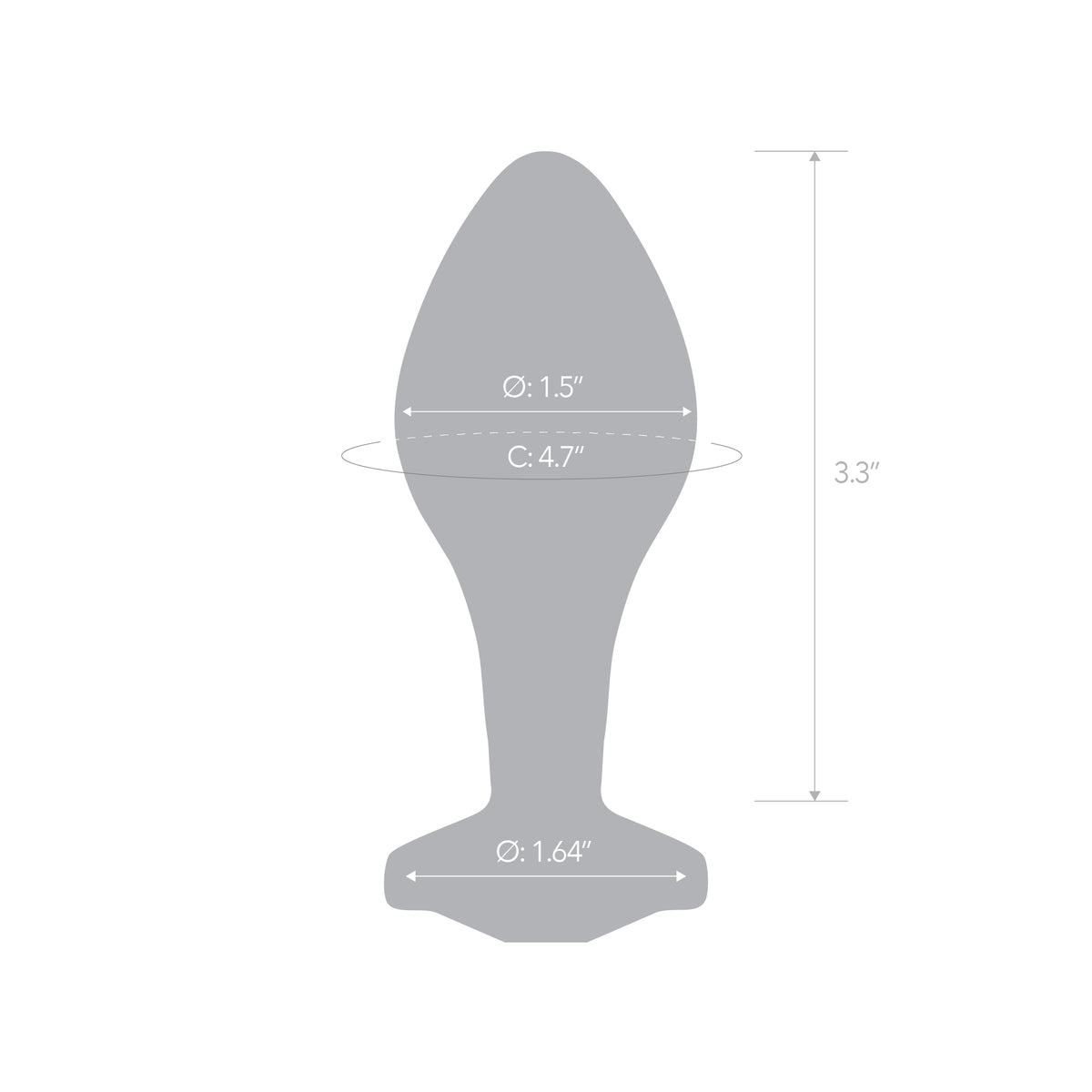 4" Twilight Aura Glass Butt Plug