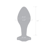4" Twilight Aura Glass Butt Plug