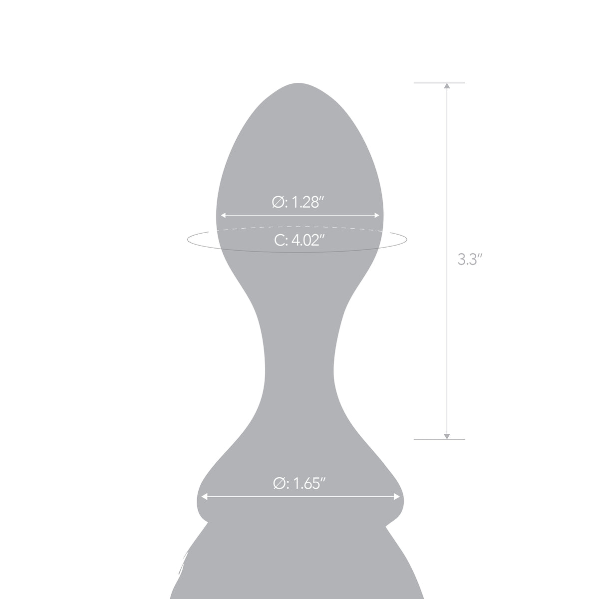 3.6" Black Mare Tail Butt Plug