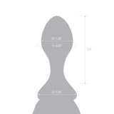 3.6" Black Mare Tail Butt Plug