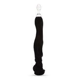 3.6" Black Mare Tail Butt Plug