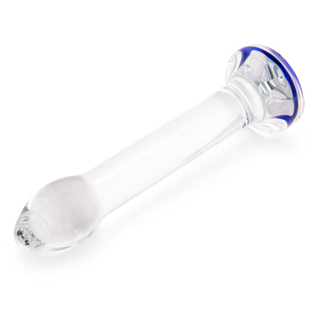 7" Blue Me Away Glass Dildo