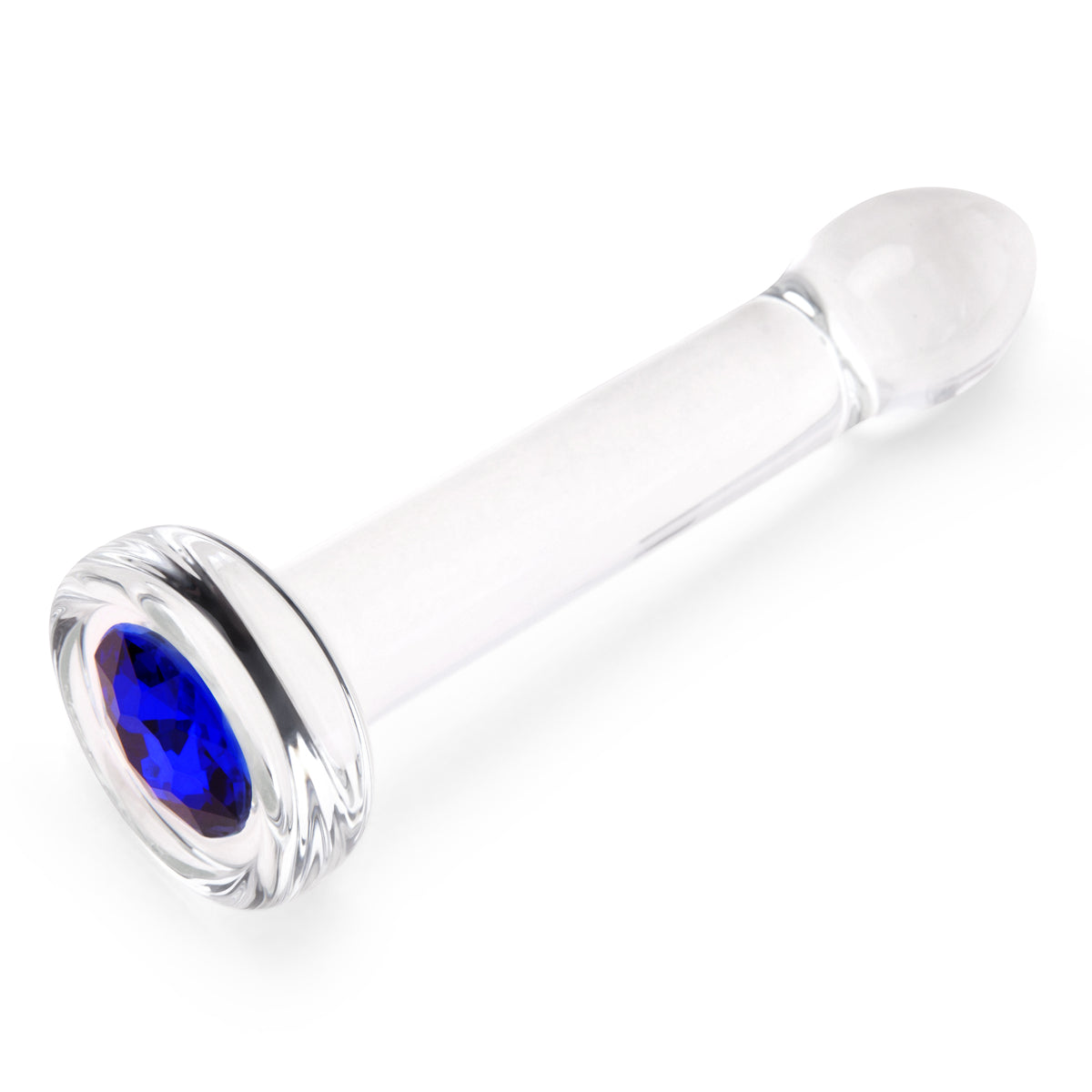 7" Blue Me Away Glass Dildo