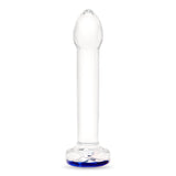 7" Blue Me Away Glass Dildo