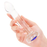 7" Blue Me Away Glass Dildo