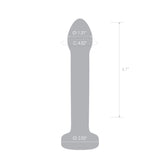 7" Blue Me Away Glass Dildo