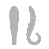 5.75" Cosmic Crawler Nubbed Glass Dildo