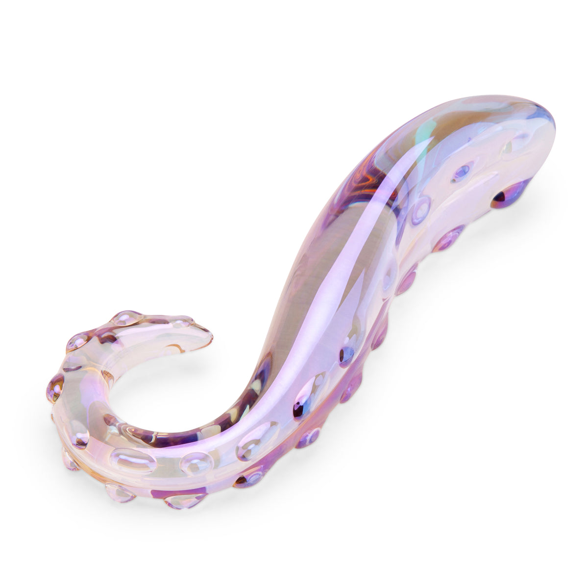 5.75" Cosmic Crawler Nubbed Glass Dildo