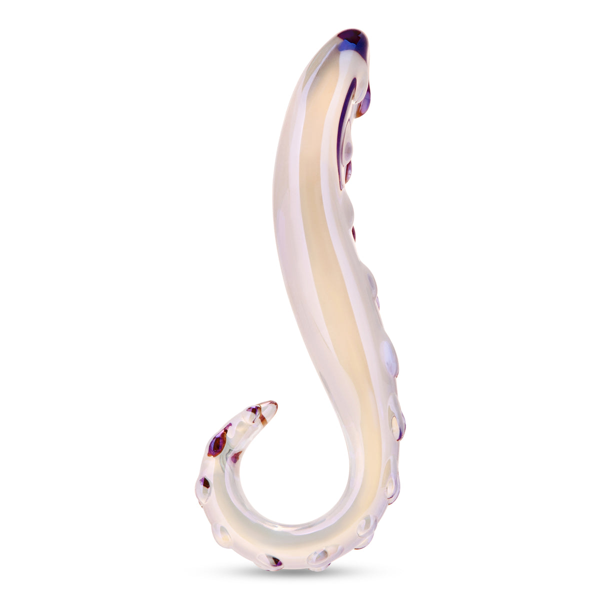 5.75" Cosmic Crawler Nubbed Glass Dildo