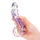 5.75" Cosmic Crawler Nubbed Glass Dildo