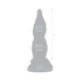 6.25" Chaos Horn Nubbed Glass Dildo
