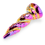 6.25" Chaos Horn Nubbed Glass Dildo